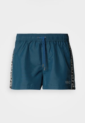 SWIM BANDA GRECA - Badeshorts - petrol blue/silver-coloured