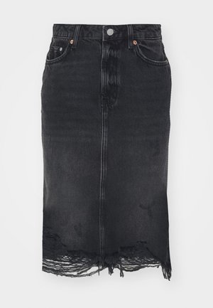 ONLY, ONLMIKA LONG PENCIL - Ceruzaszoknya - washed black