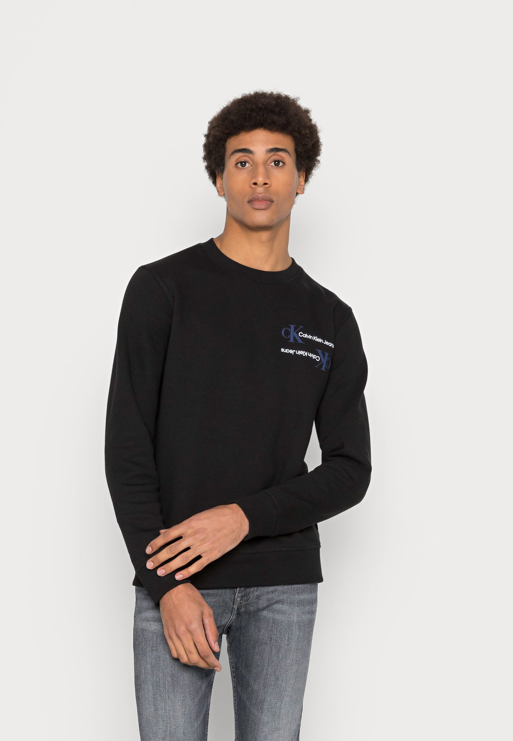 Calvin Klein Jeans URBAN CK GRAPHIC - Felpa - black/nero - Zalando.it