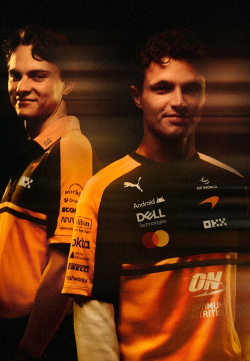 PUMA X MCLAREN RACING REPLICA T-SHIRT - Print T-shirt - papaya — photo 4
