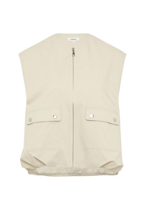 s.Oliver IM RELAXED FIT - Waistcoat - beige