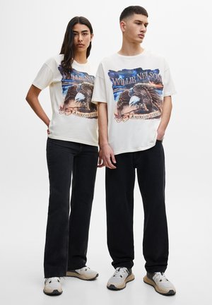WILLIE NELSON EAGLE - T-shirt con stampa - off white