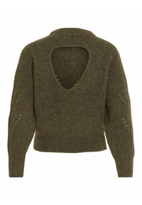 VILA RÜCKENFREIER - Pulover - ivy green