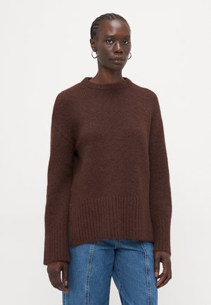 ONLMAGGIE LOOSE O NECK - Pullover - seal brown melange
