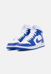 Jordan AIR JORDAN 1 MID - Sapatilhas de cano alto - white/hyper royal