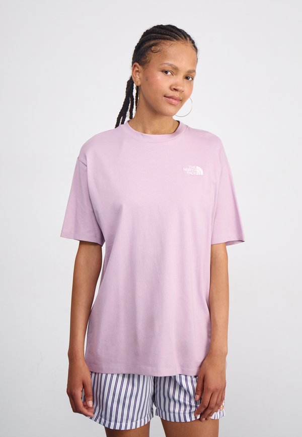 OVERSIZE SIMPLE DOME TEE - Print T-shirt - ashen purple