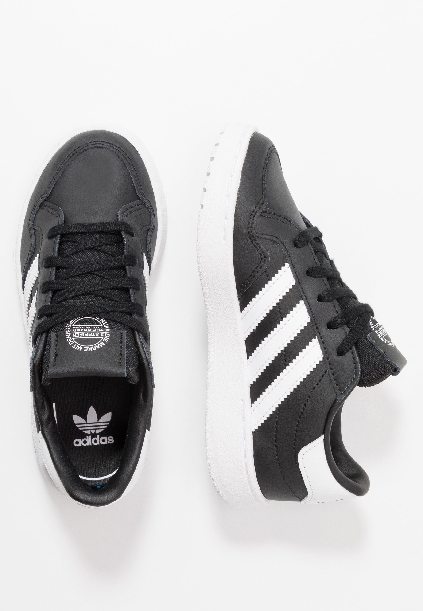 adidas Originals TEAM COURT - Sneakers basse - core black/footwear  white/clear black/nero - Zalando.it