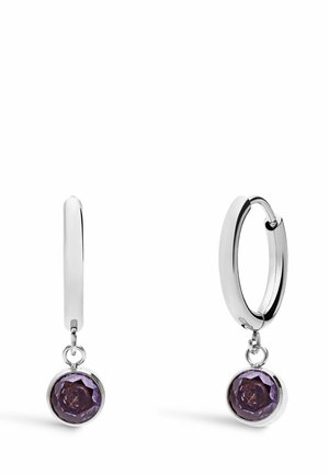 Oorbellen - silver-coloured/light purple-june