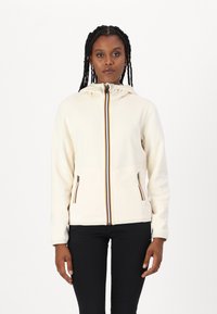 K-Way DOUBLE - Felpa con zip - white