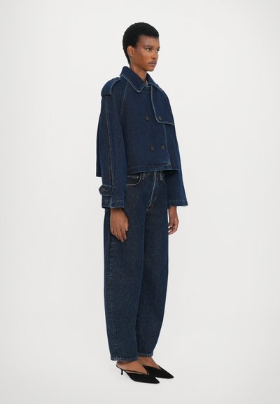 CLOSED CROPPED TRENCH - Farkkutakki - dark blue