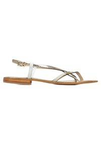 Les Tropéziennes Par M. Belarbi Femme Monaco - Sandales Bride Arrière Cuir Or Serpent 40 EU