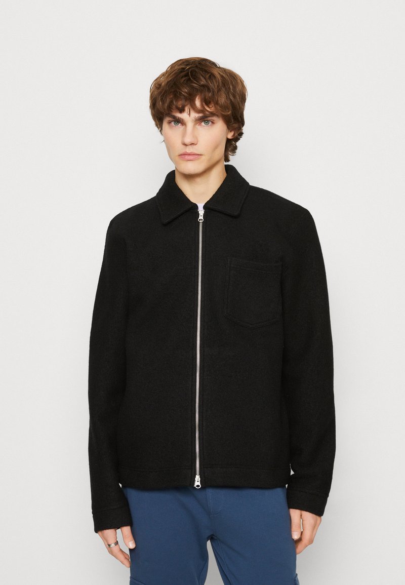 Samsøe Samsøe HANNES FULL ZIP - Καλοκαιρινό μπουφάν - black