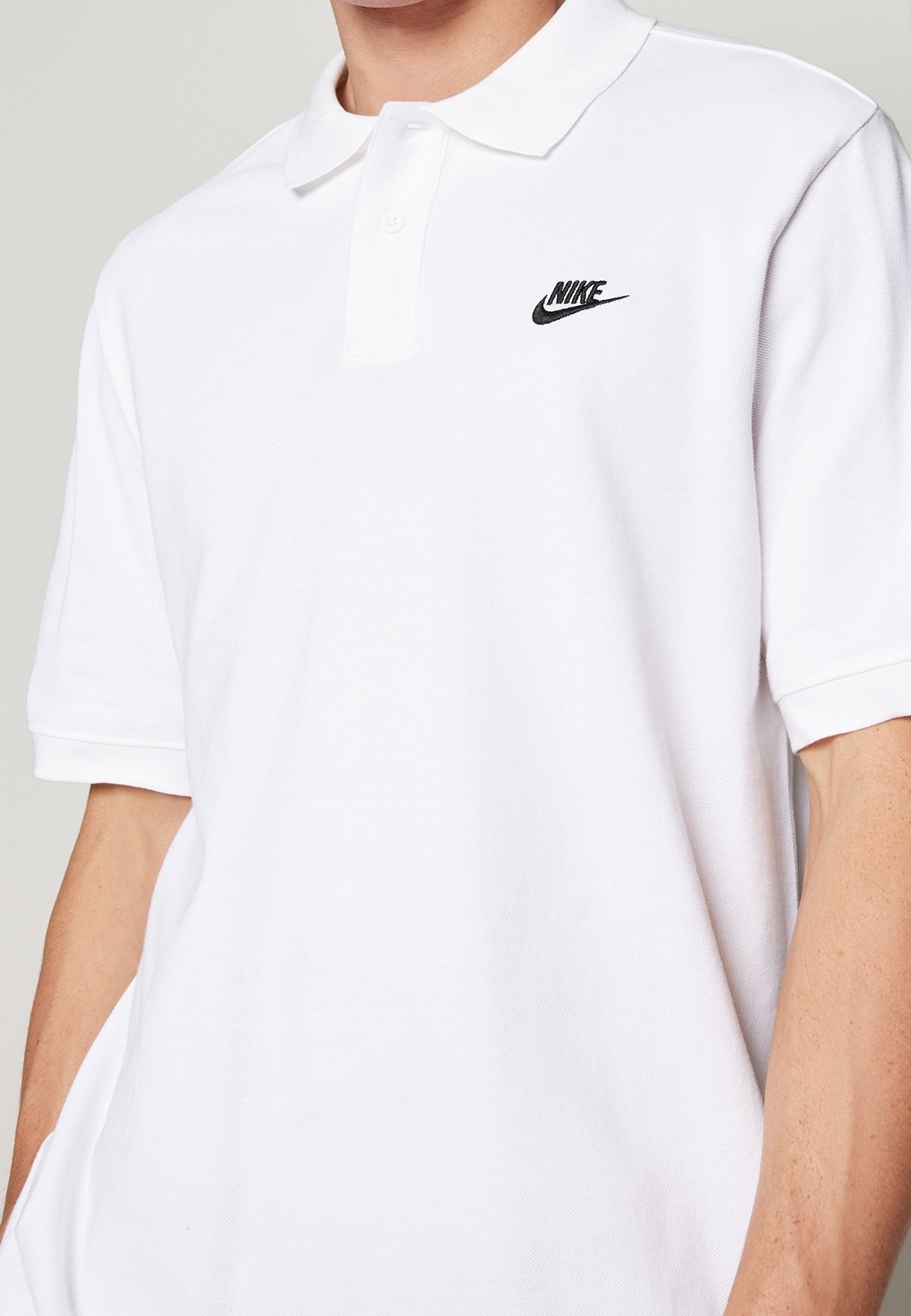 nike mens white polo shirt