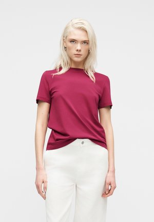 SLFMYESSENTIAL O NECK TEE - Tricou basic - anemone