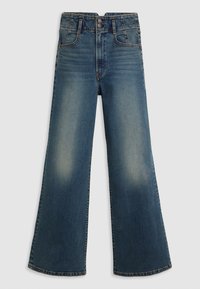 RIBCAGE BELLS CORSET - Flared jeans - dark blue denim