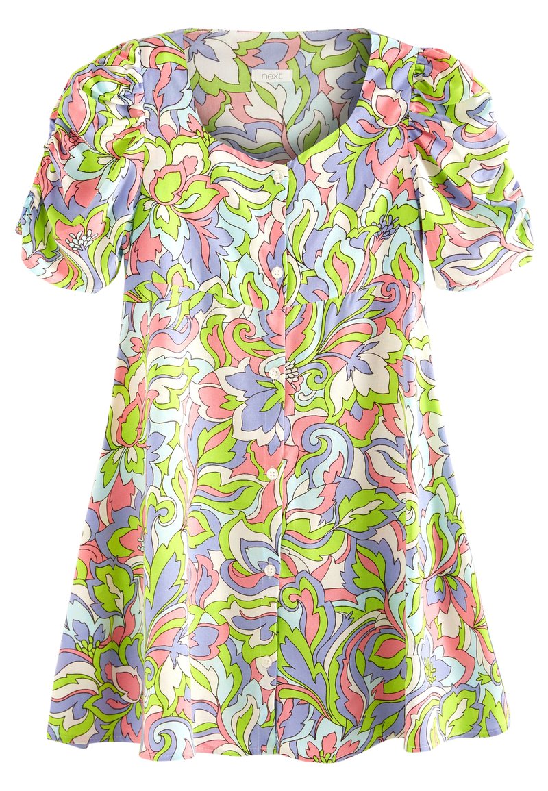 Kinder Freizeitkleider | Next SHIRRED SLEEVE Freizeitkleid green/grün - GB01672 Kinder Freizeitkleider | Next SHIRRED SLEEVE Freizeitkleid green/grün - GB01672