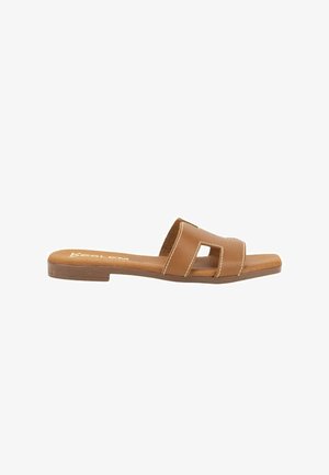 KESLEM, SANDALIAS KESLEM, MUJER - Sandalias planas - marrón
