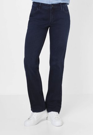 LARA IM 5-POCKET STIL MIT STRETCH - Straight leg jeans - blue black used