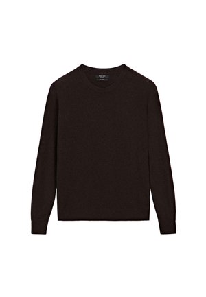 CREW NECK - Maglione - dark brown