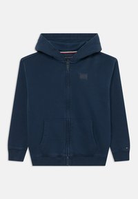 Tommy Hilfiger - TONAL FLAG ZIP HOODIE UNISEX - Sudadera con cremallera - dark night navy Imagen en miniatura 1
