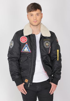 MIT KUNSTFELLKRAGEN - Winter jacket - black