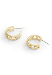 COACH SIGNATURE OPEN HOOP - Øreringe - gold-coloured