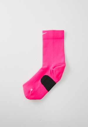 RUN CREW UNISEX - Calcetines de deporte - hyper pink/black/white