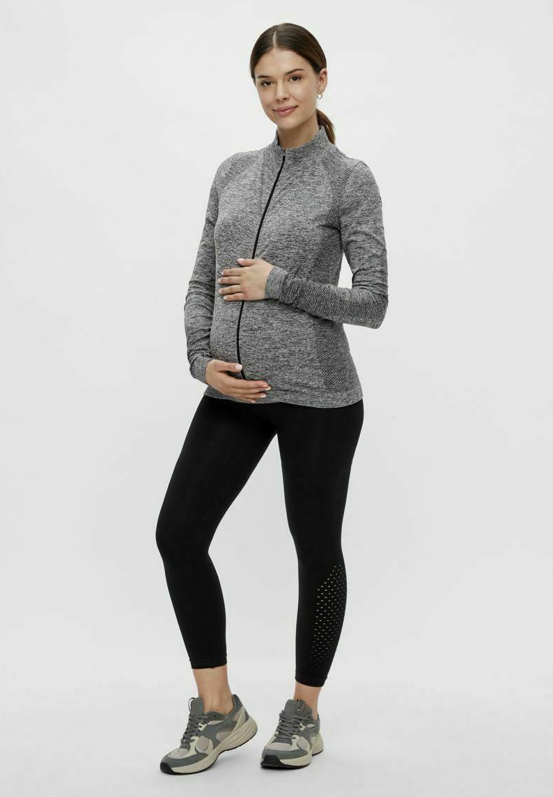 Damen Leichte Jacken | MAMALICIOUS MLPOSH Trainingsjacke medium grey melange/dunkelgrau - PX64917 Damen Leichte Jacken | MAMALICIOUS MLPOSH Trainingsjacke medium grey melange/dunkelgrau - PX64917