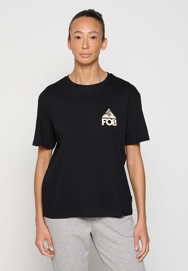 4F T-shirt print zwart 4F T-shirt print zwart