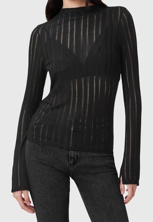 Top s dlouhým rukávem - black