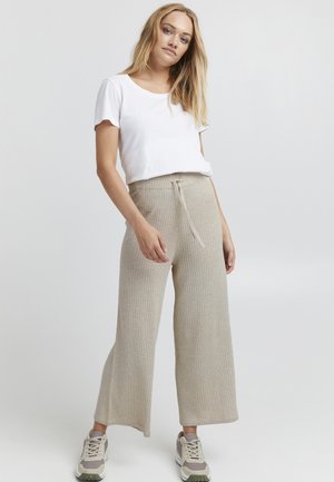 OXRIE - Pantalon classique - oyster grey melange