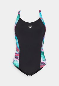 Arena BODYLIFT STEFANIA BACK PANEL - Maillot de bain - black/grape violet