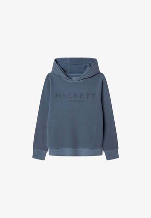 Hackett London Džemperis su gobtuvu - chambray blue