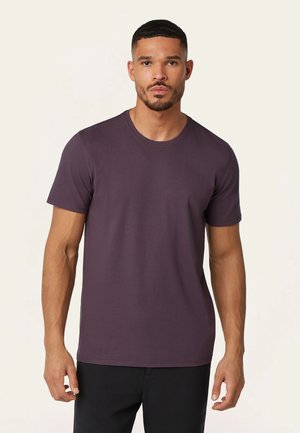 T-shirt basic - dark plum