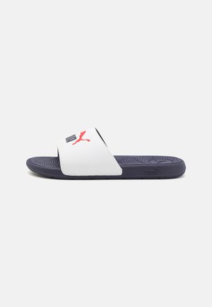 COOL CAT 2.0 JR UNISEX - Chanclas de baño - white/navy/for all time red