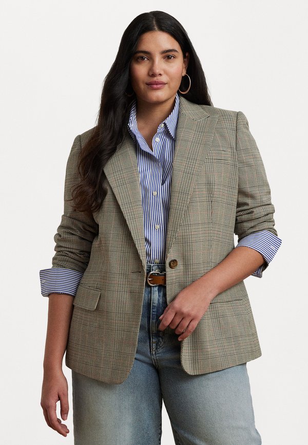 GLEN PLAID COTTON-BLEND TWILL BLAZER - Blazer