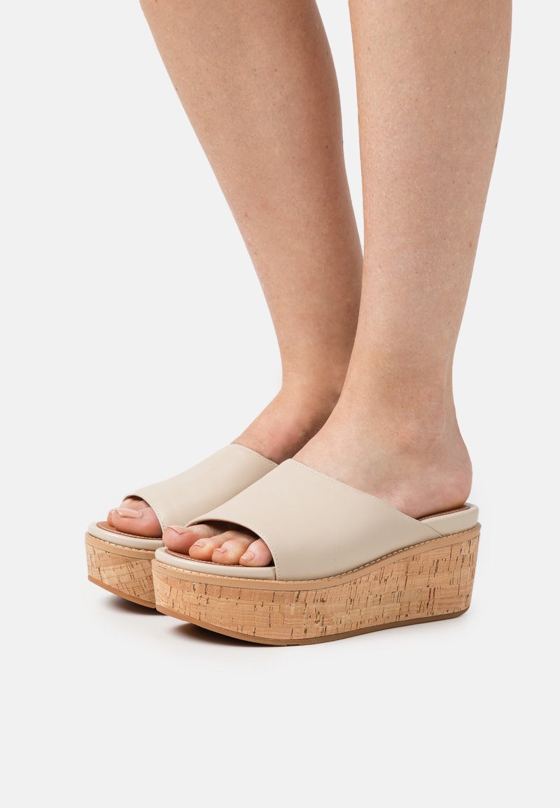 FitFlop ELOISE WEDGE SLIDES Sandalias stone beige/beige Zalando.es