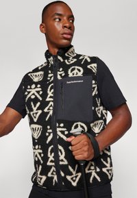 Peak Performance GRAPHIC VEST - Strukirani kaput - black