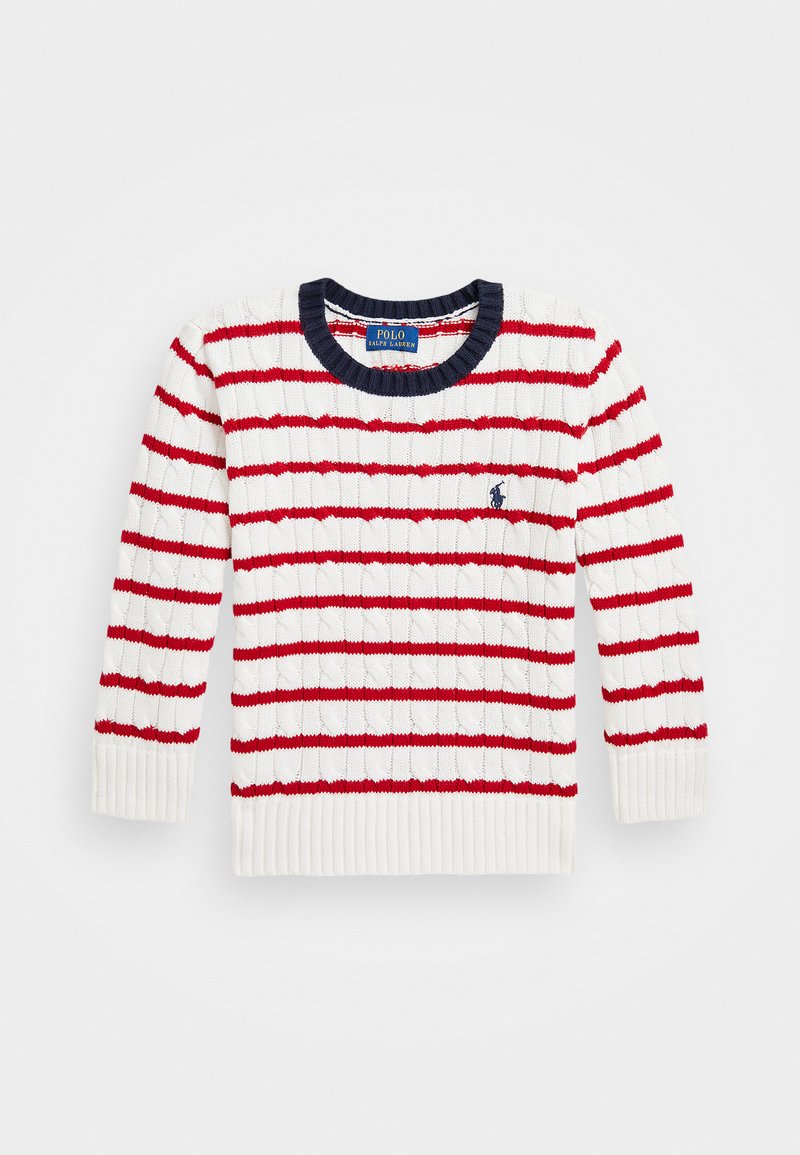 Polo Ralph Lauren Πουλόβερ - paper white/red stripe