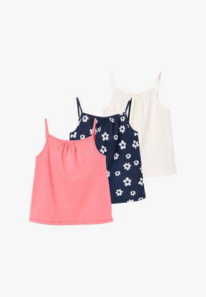Vertbaudet, VERTBAUDET 3ER-PACK MÄDCHEN TRÄGERTOPS BASIC OEKO-TEX® - Top - wollweiß