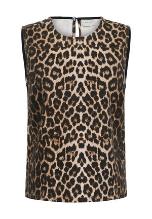 Kaffe, Blouse - black brown leopard
