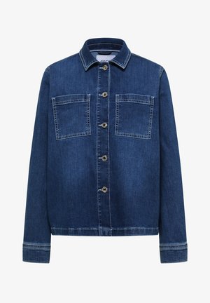 Cecil, DENIM OVERSHIRT MIT KNOPFLEISTE - Veste en jean - mid blue wash