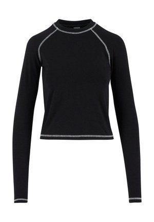 Urban Classics CONTRAST  - Camiseta de manga larga - black