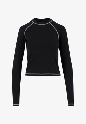 Urban Classics CONTRAST - Camiseta de manga larga - black