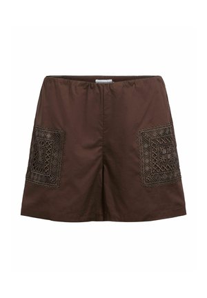 Object, SHORTS BESTICKTE - Short - seal brown
