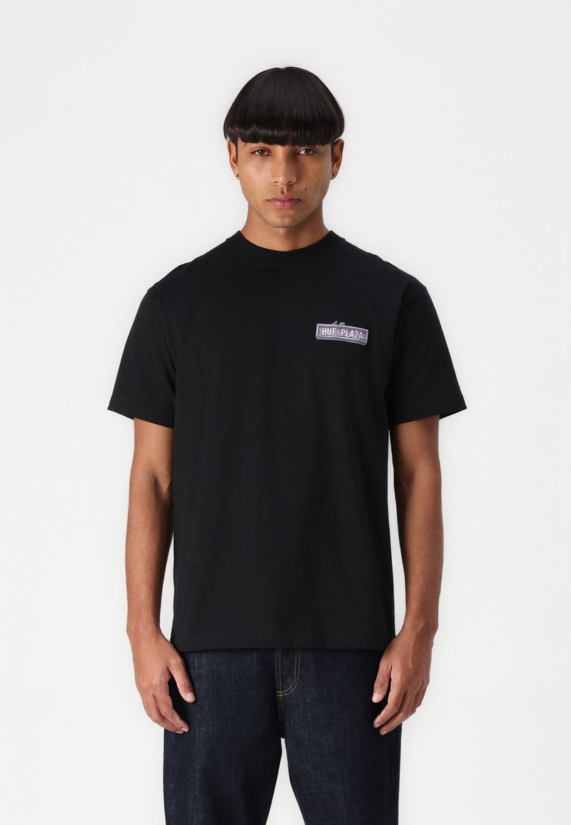HUF - PLAZA TEE UNISEX - Print T-shirt - black, Enlarge
