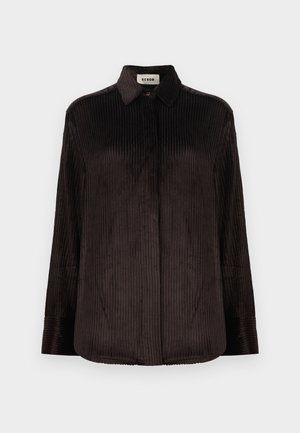 GODIVA BLOUSE - Hemdbluse - dark chocolate