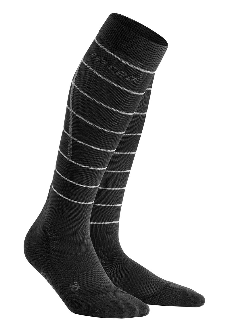 Damen Sportbekleidung | CEP REFLECTIVE COMPRESSION Kniestrümpfe black/schwarz - MP47383 Damen Sportbekleidung | CEP REFLECTIVE COMPRESSION Kniestrümpfe black/schwarz - MP47383