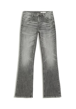 Bershka, LOW-RISE SLIM FIT BOOT-CUT JEANS - JEANS - Jeans Bootcut - grey
