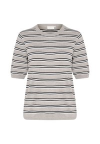 LIZZA STRIPED - Tričko s potlačou - elephant mel black chalk